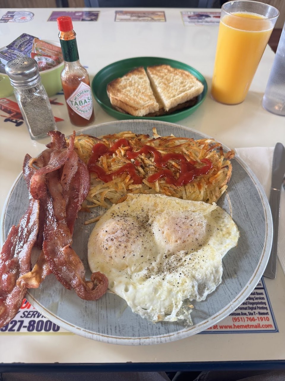 Bacon and Eggs and Toast